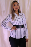 Stripe Casual Blouse